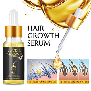 Damaged Hair Repair Women Men's Fast Hair Growth Essence Oil Anti-hair Loss Lotion - Phosgene