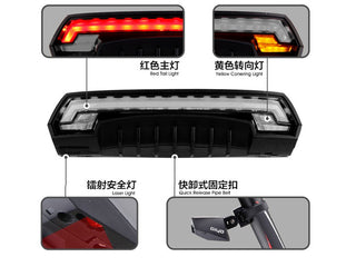 Brake light safety warning laser light bicycle tail light - Phosgene