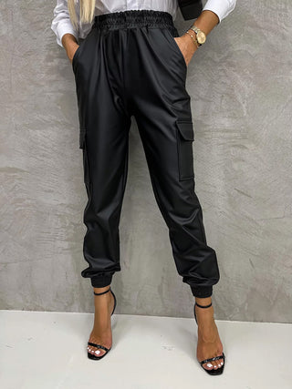 Fashion Ankle-tied Elastic Waist Pants Women - Phosgene