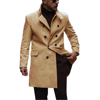 European And American New Plus Size Woolen Coat Men - Phosgene