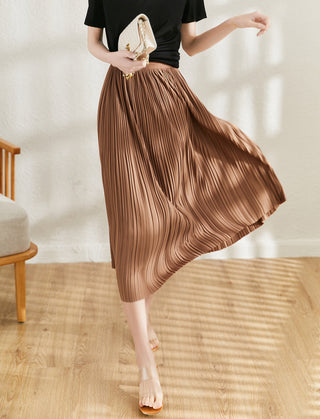 Women's Delicate Artistic Pleated Skirt - Phosgene