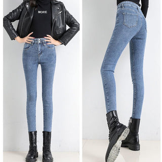 Black Tight Trousers Long Skinny Pants Tide Phosgene