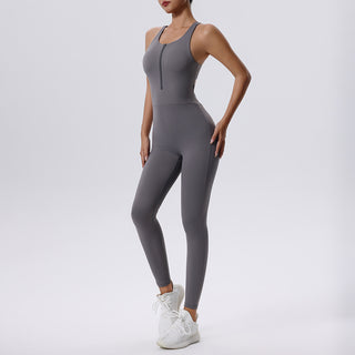 Sleeveless Vest Fitness Sports One-piece Tights For Women Phosgene