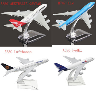 Civil Aviation Aircraft Model Alloy International Airbus Model Simulation Office Aircraft Model Decoration - Phosgene