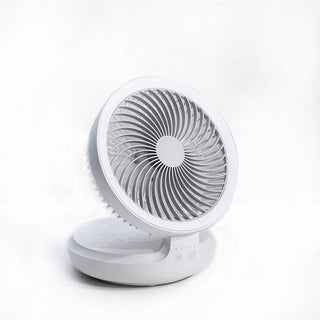 Wireless Suspended Air Circulation Fan USB Rechargeable Folding Electric Fan Night Light Touch Control 4 Wind Speed Phosgene