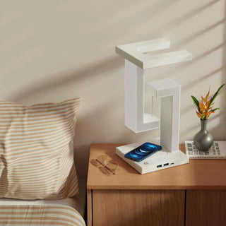 Creative Smartphone Wireless Charging Suspension Table Lamp Balance Lamp Floating For Home Bedroom - Phosgene