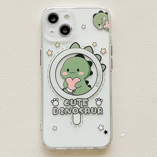 Cute Dinosaur Panda Magnetic Phone Case - Phosgene