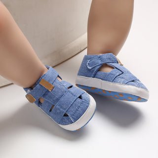 Kids Newborn Baby Boys Fashion Summer Soft Crib Shoes First Walker Anti Slip Sandals Shoe - Phosgene