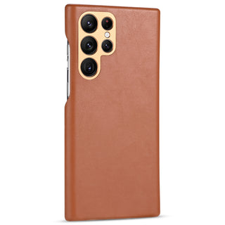 Full Soft Leather Fall Proof Simple Mobile Phone Case - Phosgene