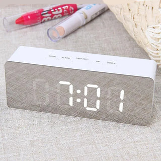 Digital LED multi-function mirror clock Phosgene