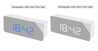 Digital LED multi-function mirror clock Phosgene