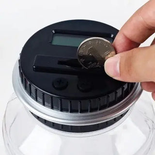 Electronic Digital Counting Coin Money Saving Box Phosgene