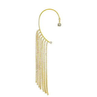 Fashion Long Rhinestone-encrusted Tassel Ear Hanging Phosgene