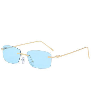 Fashion Rimless Cut-edge Sunglasses Ocean Lens Sunglasses Phosgene