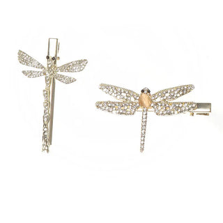 Fashion Women's Diamond Dragonfly Barrettes Creative Phosgene