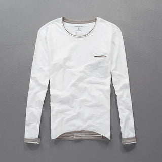 Japanese Style Men's Clothing Long Sleeve Cotton Phosgene