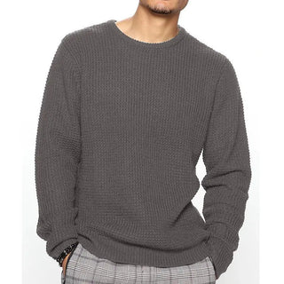 Long Sleeve Crew Neck Casual Men's Loose Phosgene