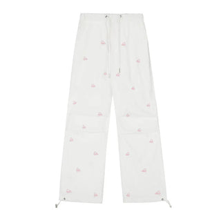 Men's And Women's Embroidered Butterfly Casual Trousers Phosgene