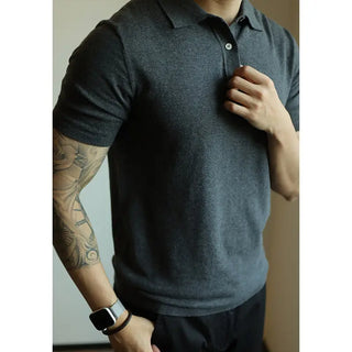 Men's Slim Fit Casual American Retro Fashion Minimalism T-shirt Phosgene