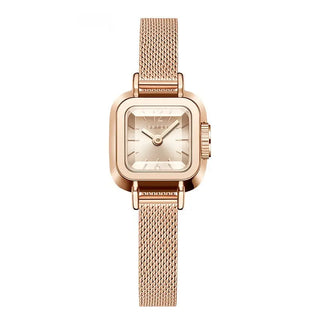 Mesh Quartz Watch Fashion Simple Roman Pattern Waterproof Phosgene