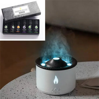 New Creative Volcano Aromatherapy Machine Flame Lamp Belt Essential Oil Phosgene