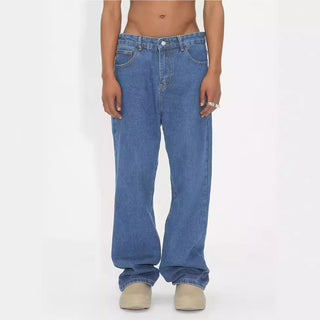 Retro Men's Loose And Comfortable Denim Trousers Phosgene