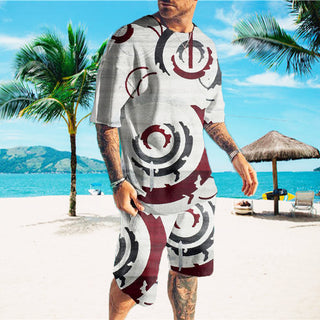 Men's Casual Sports Suit Printed Cool Phosgene