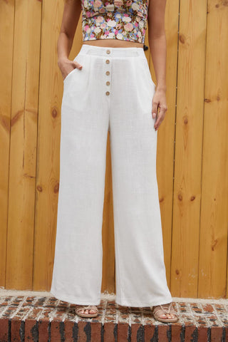 Women's Cotton And Linen Casual Straight Pants Phosgene