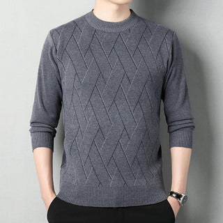 Men's Loose Multicolor Round Neck Warm Sweater Phosgene