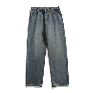 Washed Jeans Men's Spring American Wide Leg Leisure Phosgene