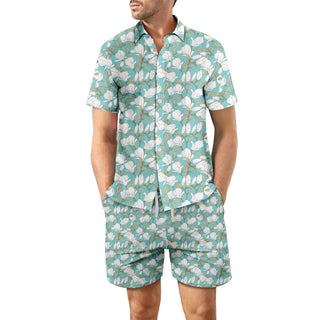 Digital Printed Beach Short Sleeve Shorts Phosgene