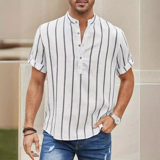 Summer Men's Clothing Short Sleeve Shirt Phosgene