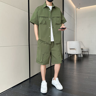 Summer Hong Kong Style Suit Same Style Phosgene