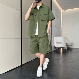 Summer Hong Kong Style Suit Same Style Phosgene