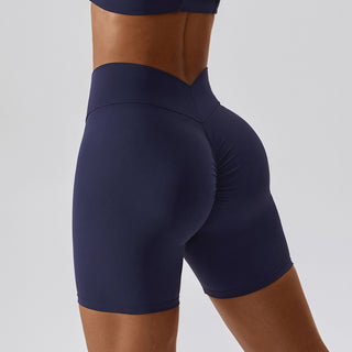 Zechuang European And American Nude Feel Tight Yoga Shorts Women Phosgene