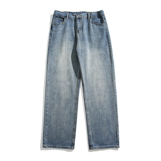 Washed Jeans Men's Spring American Wide Leg Leisure Phosgene