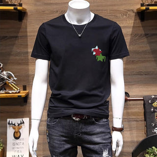 Summer Plus Size Cotton Retro T-shirt Men Phosgene