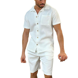 Men's Polo Short-sleeved Shorts Suit Phosgene