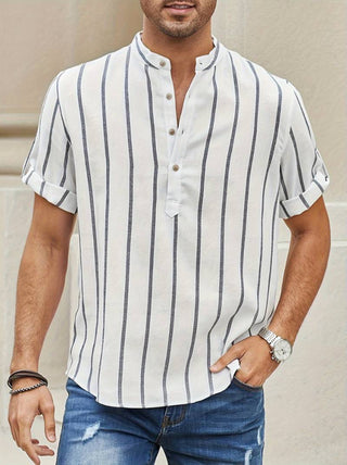 Summer Men's Clothing Short Sleeve Shirt Phosgene