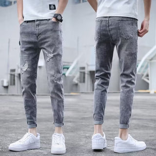 Stretch Ankle Length Casual Pants Men Phosgene