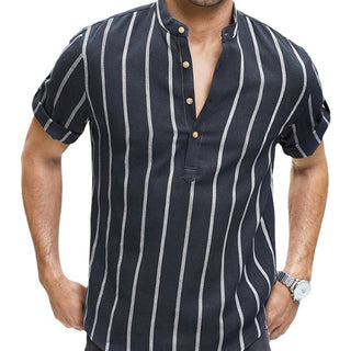 Summer Men's Clothing Short Sleeve Shirt Phosgene