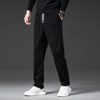 Corduroy Casual Pants Men's Loose, Comfortable, Soft And Breathable Youth Straight-leg Pants Phosgene