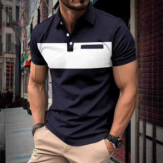 Men's Short Sleeve Polo Shirt Casual Polo Shirt Men's Polo Shirt Phosgene