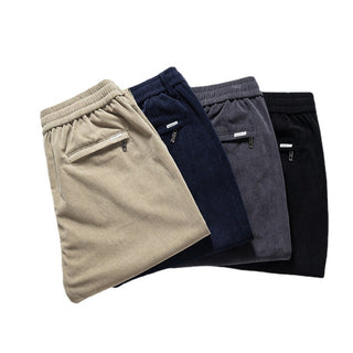 Corduroy Casual Pants Men's Loose, Comfortable, Soft And Breathable Youth Straight-leg Pants Phosgene