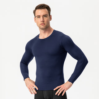 Men's Tight Training PRO Sports And Fitness Running Long Sleeve T-shirt Phosgene