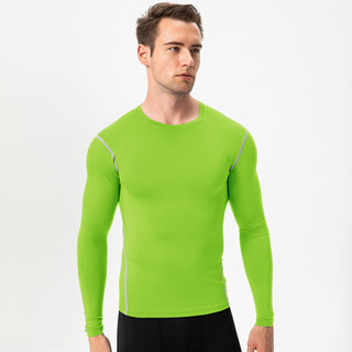 Men's Tight Training PRO Sports And Fitness Running Long Sleeve T-shirt Phosgene