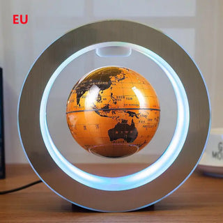 Round LED World Map Floating Globe Magnetic Levitation Light Anti Gravity Magic Phosgene