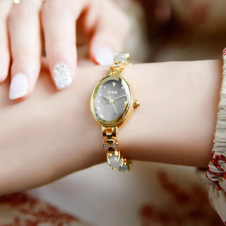 Simple Fashion Temperament Entry Lux Quartz Diamond Waterproof Women's Wrist Watch Phosgene