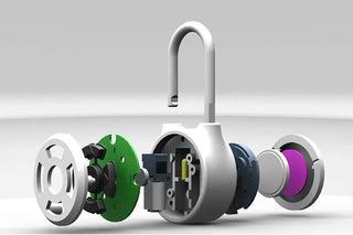 Smart padlock direction button password lock Bluetooth electronic lock Phosgene