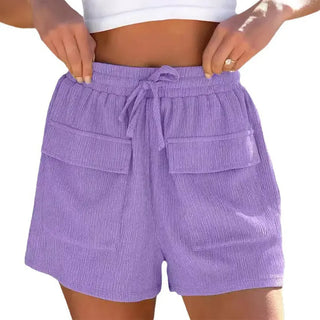 Summer Drawstring Shorts With Pockets Casual Sports Pants Womens Clothing Phosgene